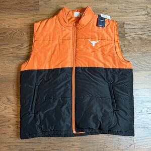 Texas Longhorns Men's Fanatics Puffer Vest Size 4XLT NWT